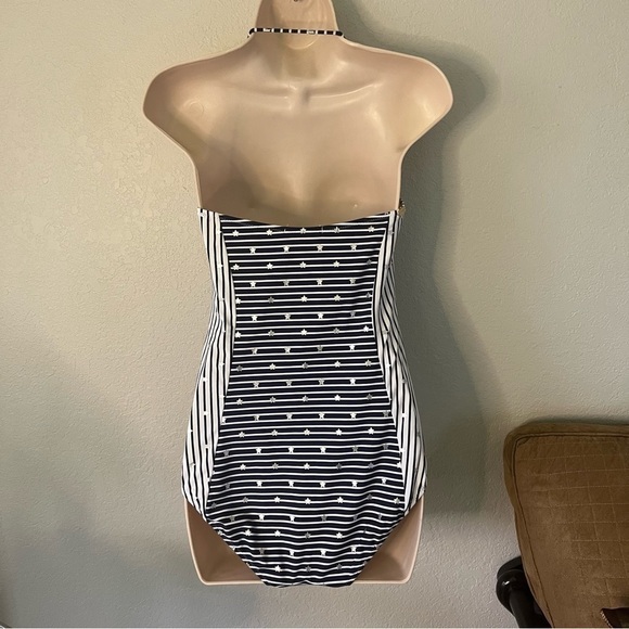 Jessica Simpson blue stars & stripes one piece swimsuit, has been ALTERED, M-L. - Picture 6 of 16